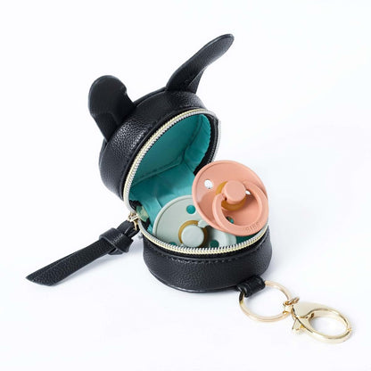 MOMINSIDE Pacifier Holder Case with Clip for Diaper Bags and Purses