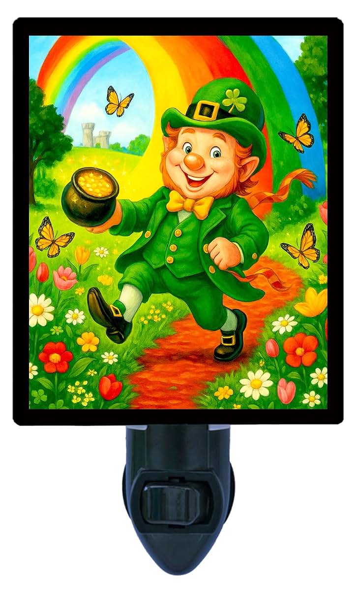 Night Light Designs Emerald Joy Night Light - St. Patrick's Day Leprechaun Design