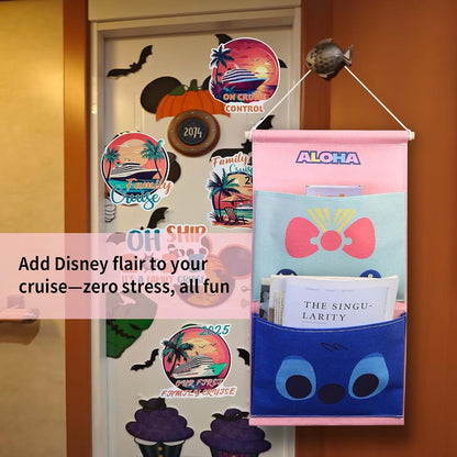 Sussie Daddy Fish Extender Hanger for Disney Cruise Gift Exchange, 2 Pockets