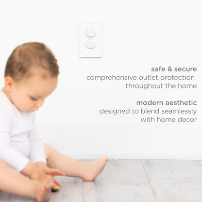 Nursery Wallplate for Safe Outlet and Switch Use