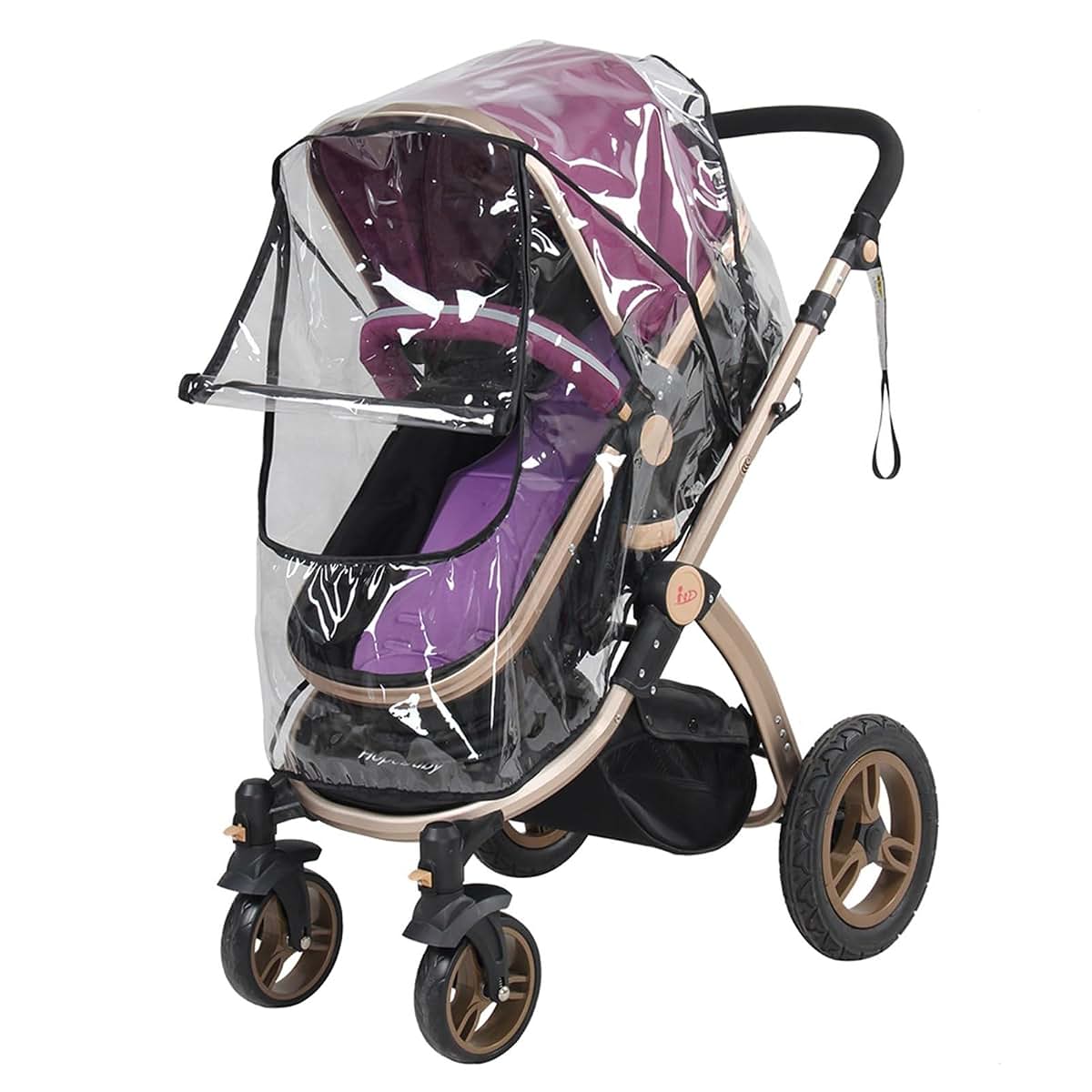Msiud Clear Stroller Rain Cover, Waterproof, Windproof Barrier for Travel