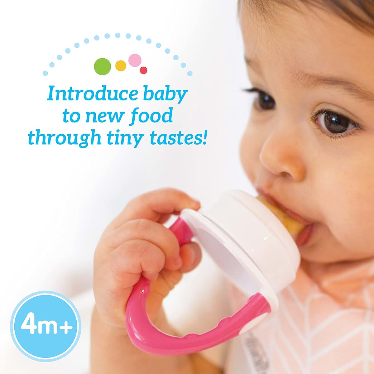 Dr. Brown's Designed to Nourish Silicone Feeder, Grey - for Self-Feeding and Teething