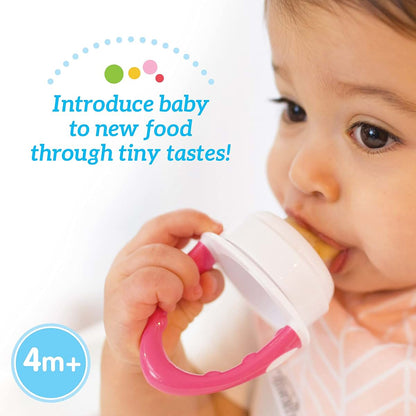 Dr. Brown's Designed to Nourish Silicone Feeder, Grey - for Self-Feeding and Teething