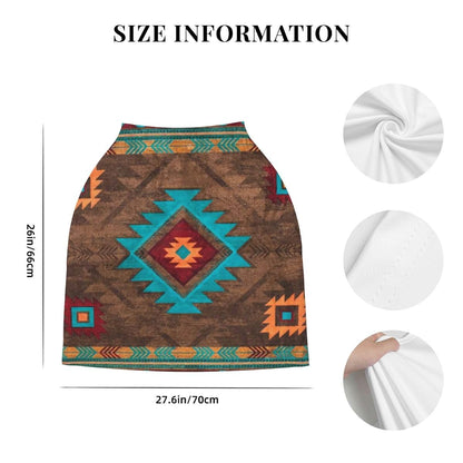 LYPZMET African Tribal Aztec Car Seat Cover For Baby Multi-Use Cover Canopy (photo 3)