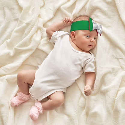 kastiong Italian Flag Baby Bow Headband (photo 4)