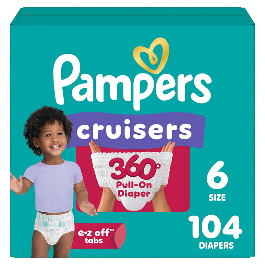 Pampers Cruisers 360 Pull-On Diaper for Active Toddlers - Size 6
