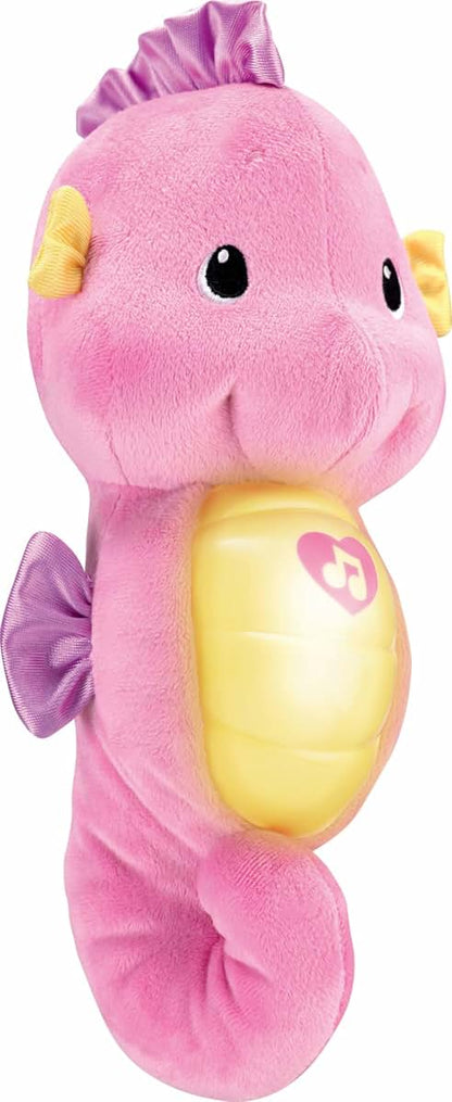 Fisher-Price Pink Soothe & Glow Seahorse Musical Plush Toy