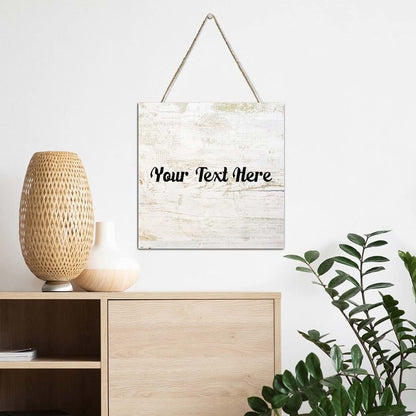 Customgiftshop Personalized Rustic Wooden Wall Plaque For Nursery (photo 4)