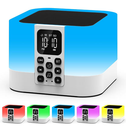 Night Light Bluetooth Speaker With Alarm And 30 Sounds