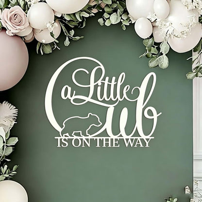 Qwtowfm A Little Cub Is On The Way Sign