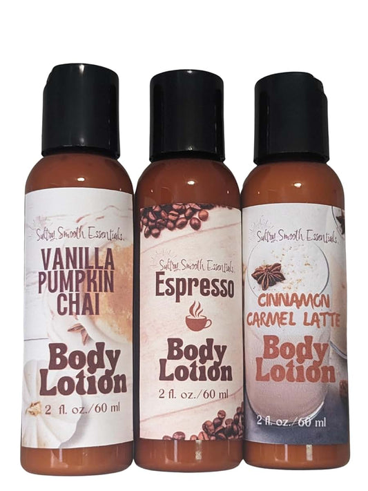 SultrySmooth Essentials Coffee Shop Lotion Trio, 4 Ounce Pack Of 3