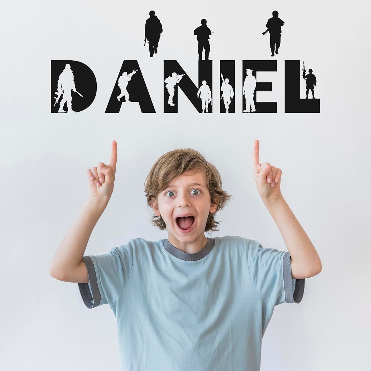 Megapolis Custom Boys Wall Name Vinyl Decal In Game And Soldier Style