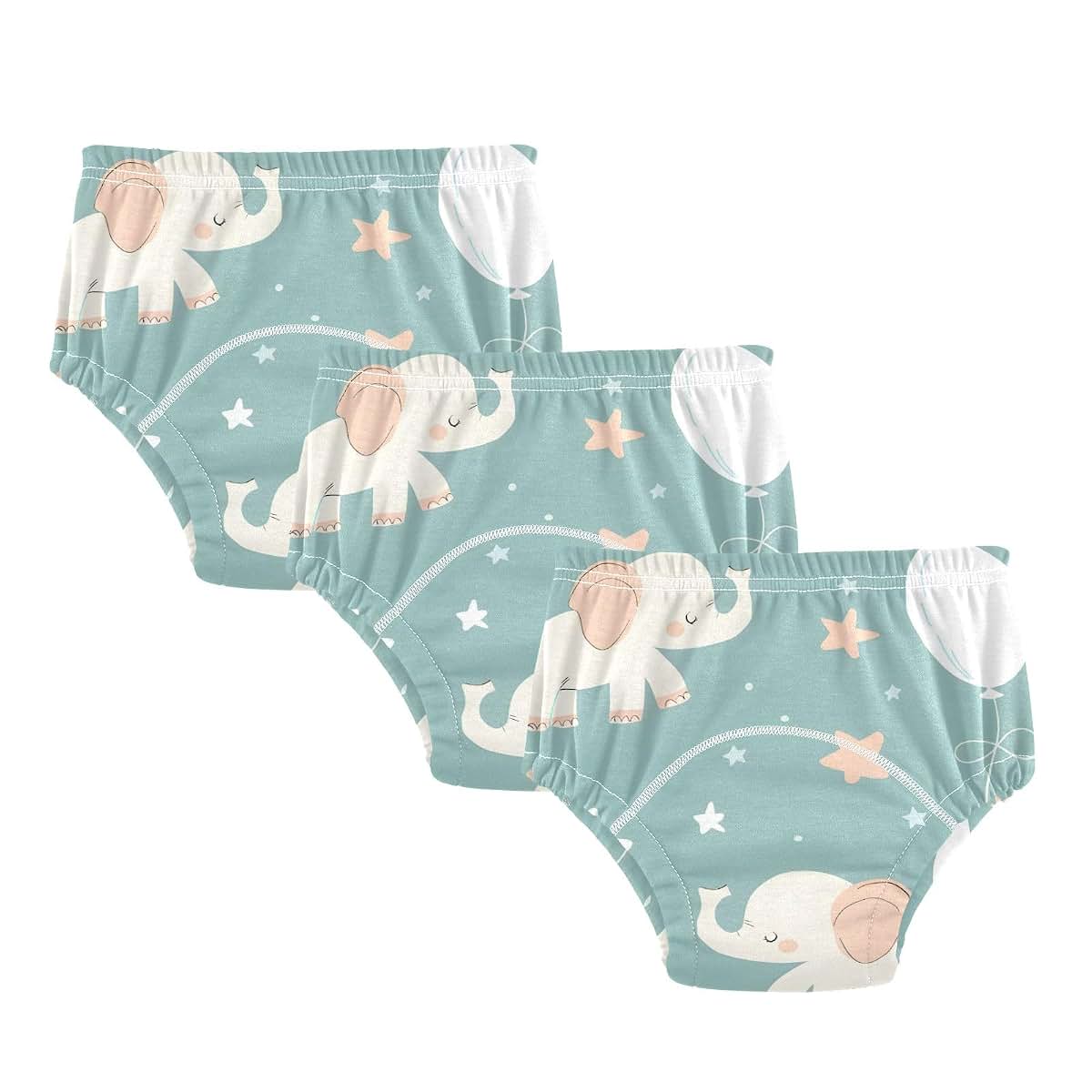 Cotton Potty Training Pants for Toddler Boys and Girls (3 Pack)