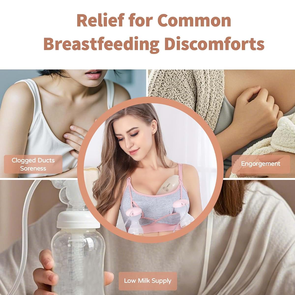 Ncvi Warming Lactation Massager | 2-in-1 Heat Vibration Support