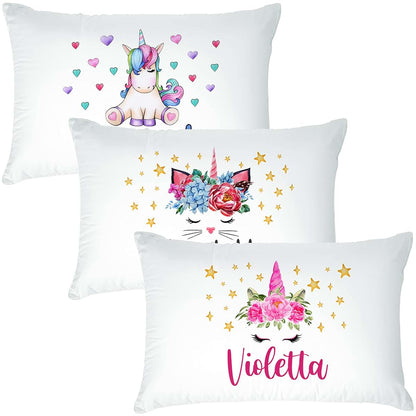 UNIQUE CUSTOM GIFTS Personalized Baby Pillowcase with Name, Custom Toddler Nursery Bedding