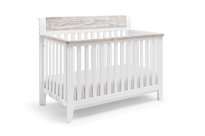 Hayes 4-in-1 Convertible Crib with Wire Brushed Wood Accents