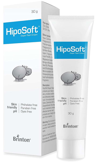 Brinton HipoSoft Diaper Rash Cream | Freedom from Rashes | (30 gm / 1.05 oz.)