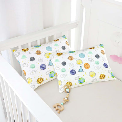 Man Fai Sky ManFaiSky 2 Pack Toddler Pillowcase, 13x18 Toddler Pillow Cases with Envelope Closure, Soft & Comfortable (photo 2)
