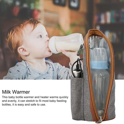 Milltrip USB Bottle Heated Cover - Portable Milk Warmer Bag with Heating (37-42°C), Fits Most Baby Bottles - Fast & (photo 4)