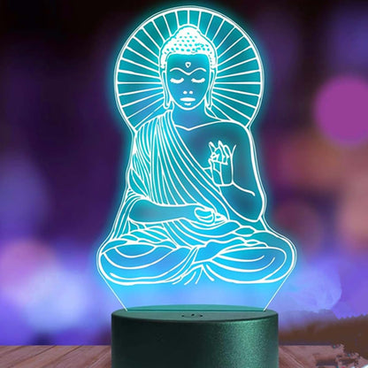 Jinnwell 3D Buddha Night Light With Multicolor Touch Control (photo 3)