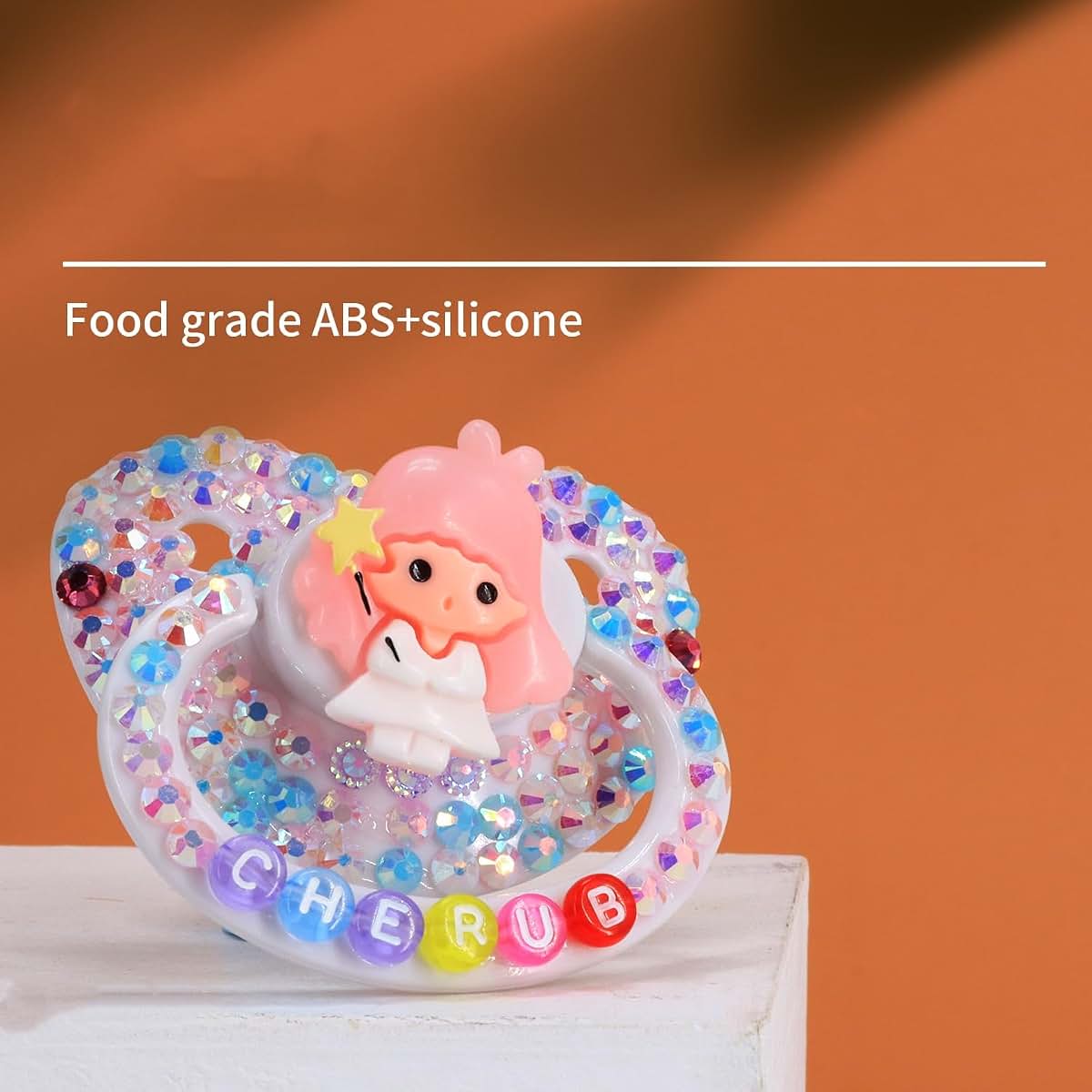SUNOWE Adult Sized Pacifier Crystal Rhinestone Bling Pacifiers (Style 8)