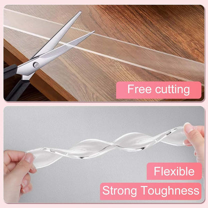 Clear Self-Adhesive Furniture Corner Guards and Table Edge Protectors