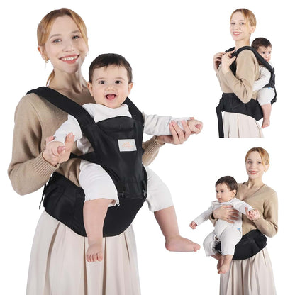Mumgaroo 6-in-1 Baby Carrier with Hip Seat for Newborn to Toddler
