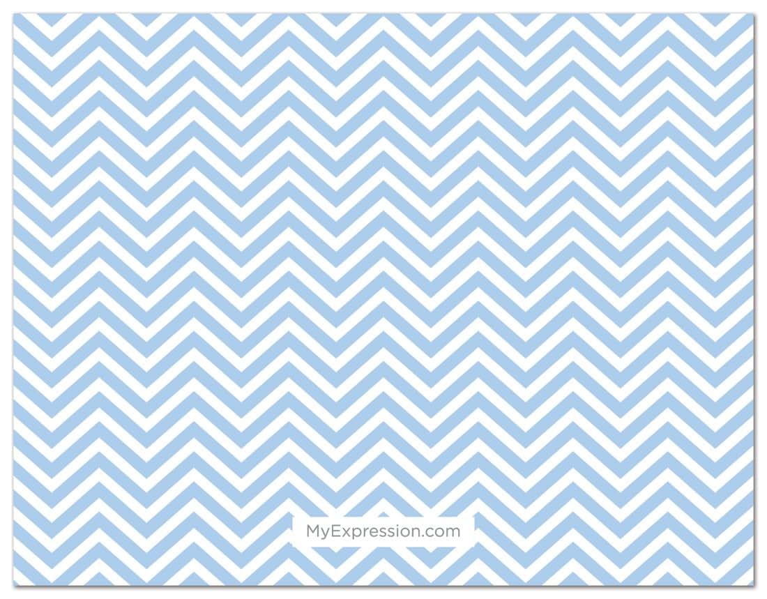 Blue Baby Feet Footprint Advice Cards for Guests