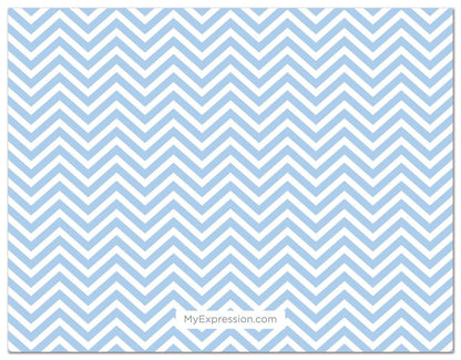 Blue Baby Feet Footprint Advice Cards for Guests