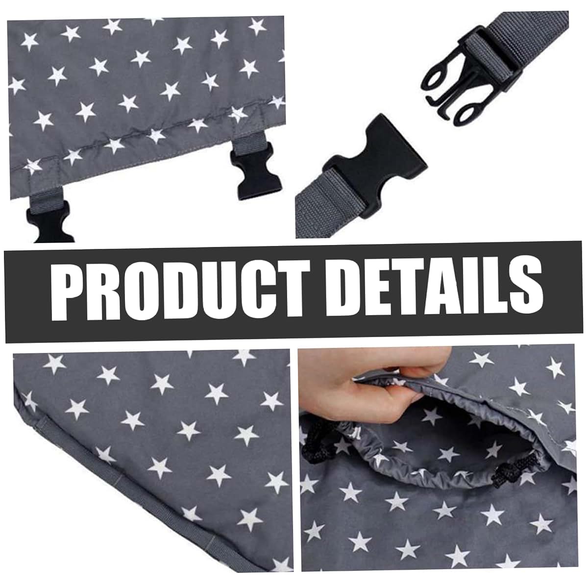 CNAFGBGG Portable High Chair with Star Pattern for Travel (photo 3)