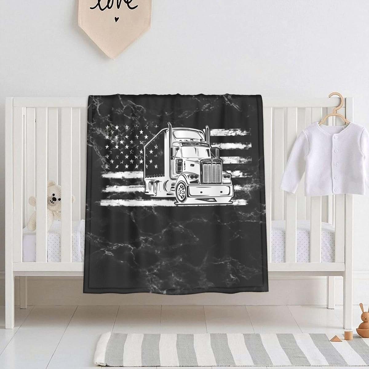 American Flag Throw Blanket for Baby | 30x40 Inches Polyester