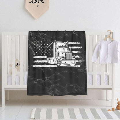 American Flag Throw Blanket for Baby | 30x40 Inches Polyester