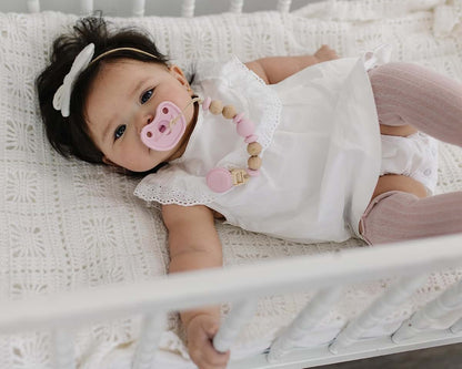 Mila & Lulu Orthodontic Silicone Pacifiers (Set Of 2) In Ballerina/Mauve