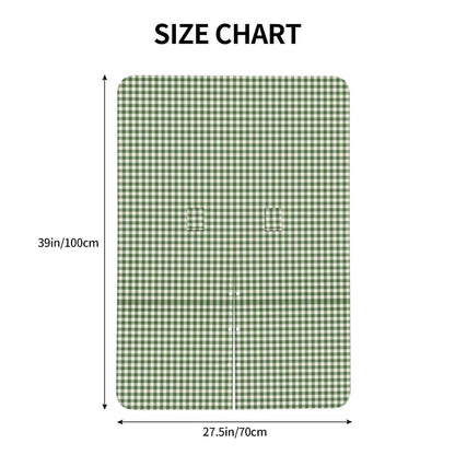 Qbtspek Green Gingham Plaid Multi-Use Car Seat And Nursing Cover (photo 4)