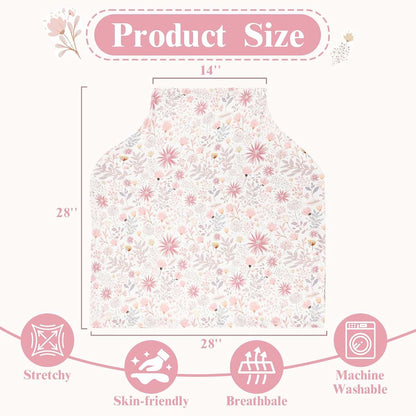 Breathable Microfiber Car Seat Canopy Cover for Infants and Carriers