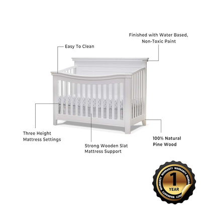 Sorelle Finley Lux Flat Top Crib (photo 3)