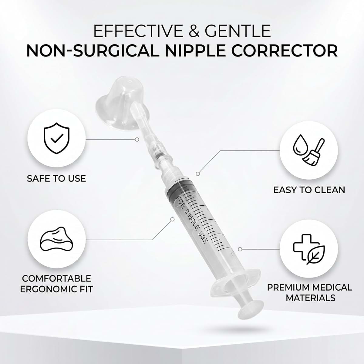 BabyOneStop Nipple Puller Corrector With Vacuum Tube and Storage Box