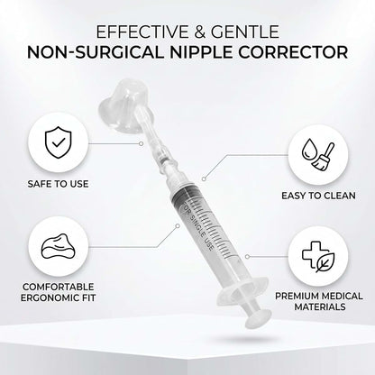 BabyOneStop Nipple Puller Corrector With Vacuum Tube and Storage Box