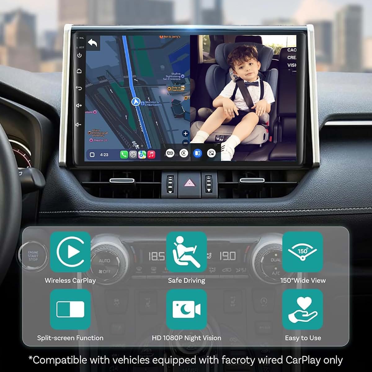 Aroma Diffuser Baby Car Camera And Wireless CarPlay Adapter (photo 2)