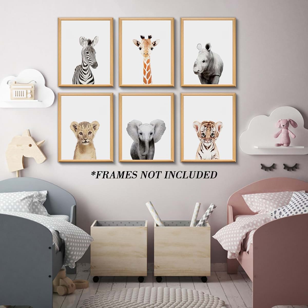 Calmart Jungle Nursery Wall Art Decor Safari Prints