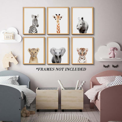 Calmart Jungle Nursery Wall Art Decor Safari Prints