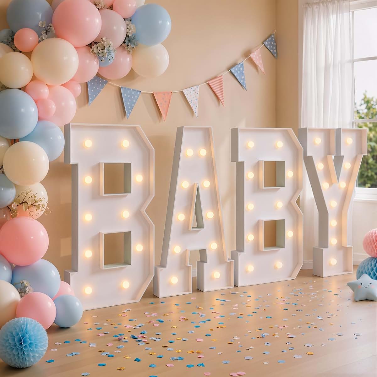 Bugame 4ft Marquee Letters Kit for Party Decorations