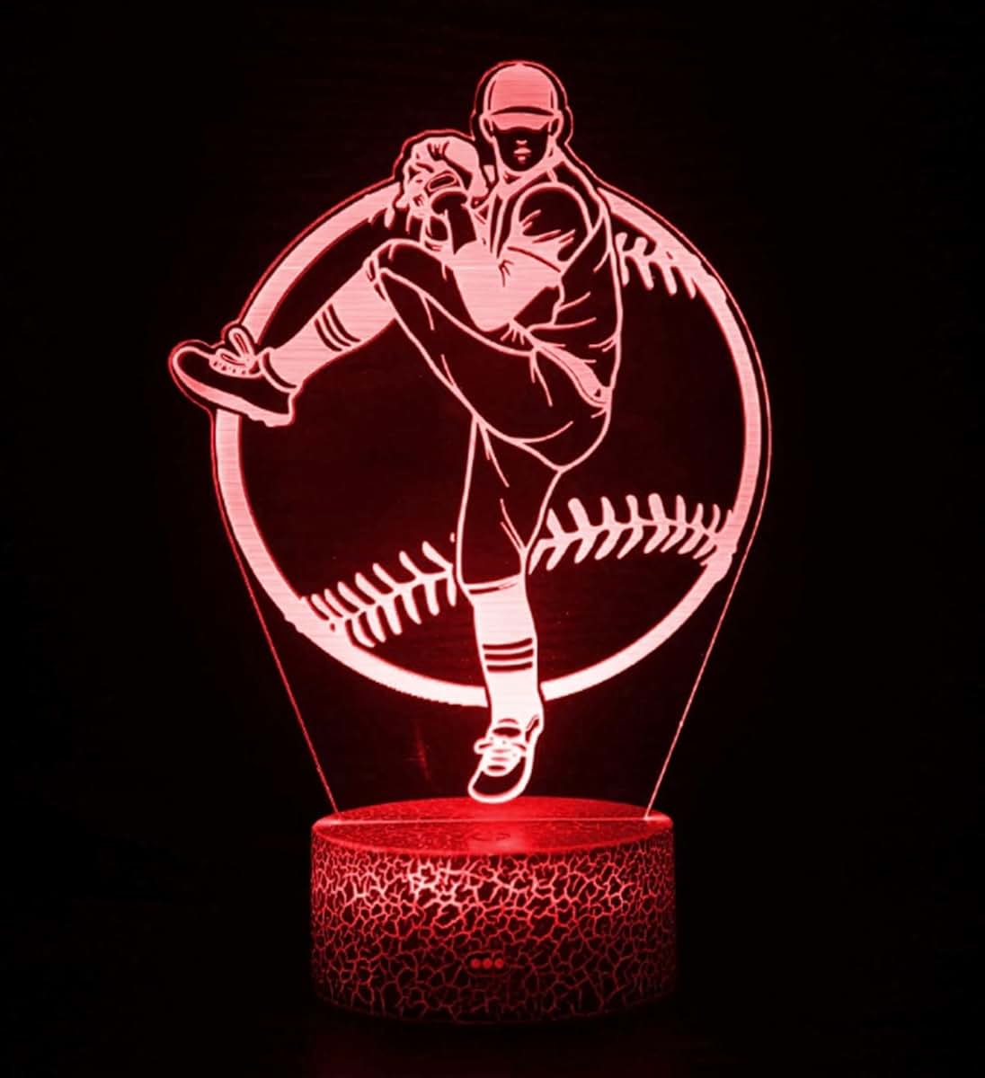 Jinnwell 3D Illusion LED Night Light Lamp for Bedroom and Living Room Decor