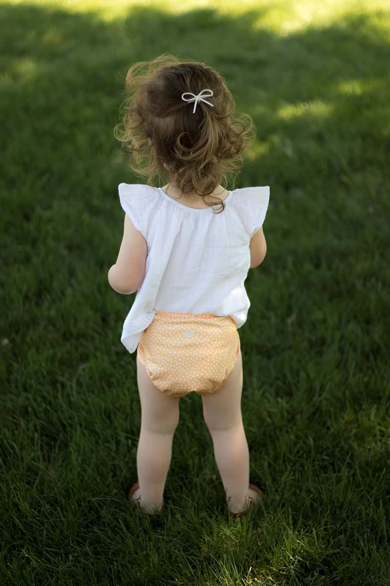 Buttons Diapers Buttons Cloth Diaper Cover – Snap Super One Size (12-40lbs) (Dottie) (photo 4)