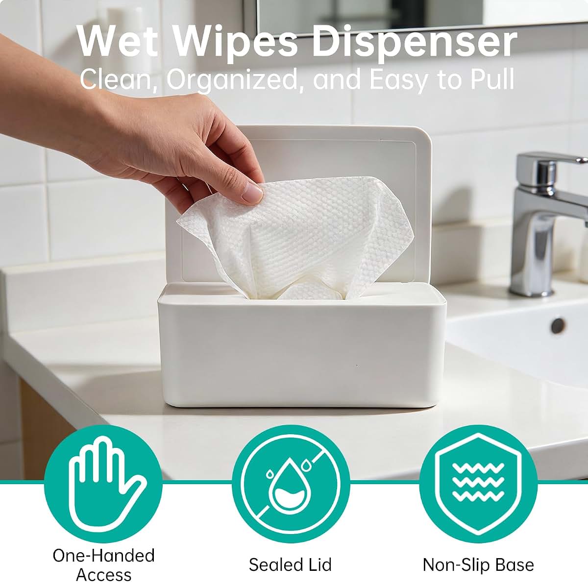 BabyOneStop 2 Pack Wipes Dispenser Compatible With Cottonelle Refill Pack
