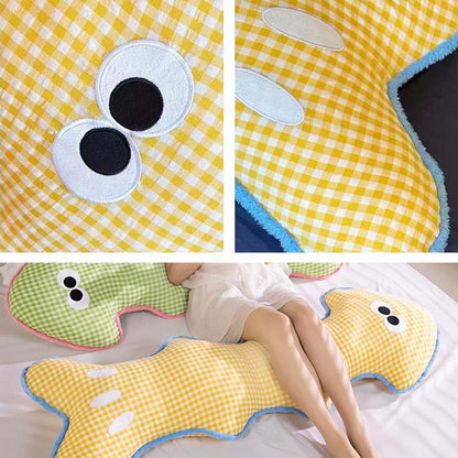 Pongpai Long Bolster Pillow Fish Bone Shape for Side Sleeper/Maternity, Full Body Pillow for Waist Leg Support, Soft (photo 2)