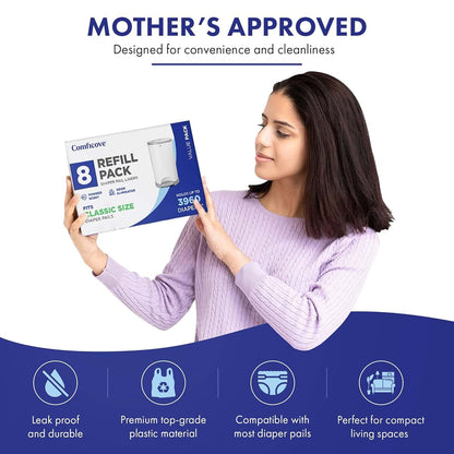 COMFICOVE Refills Compatible with DEKOR CLASSIC Diaper Pails