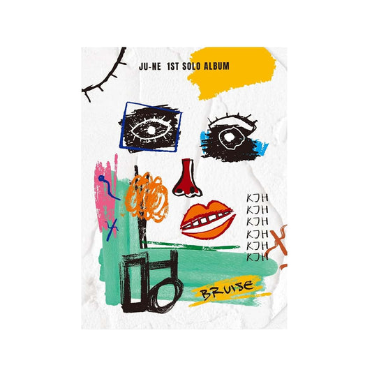 Genie Music Ju-Ne 1st Solo Album Bruise CD With Photobook And Collectibles
