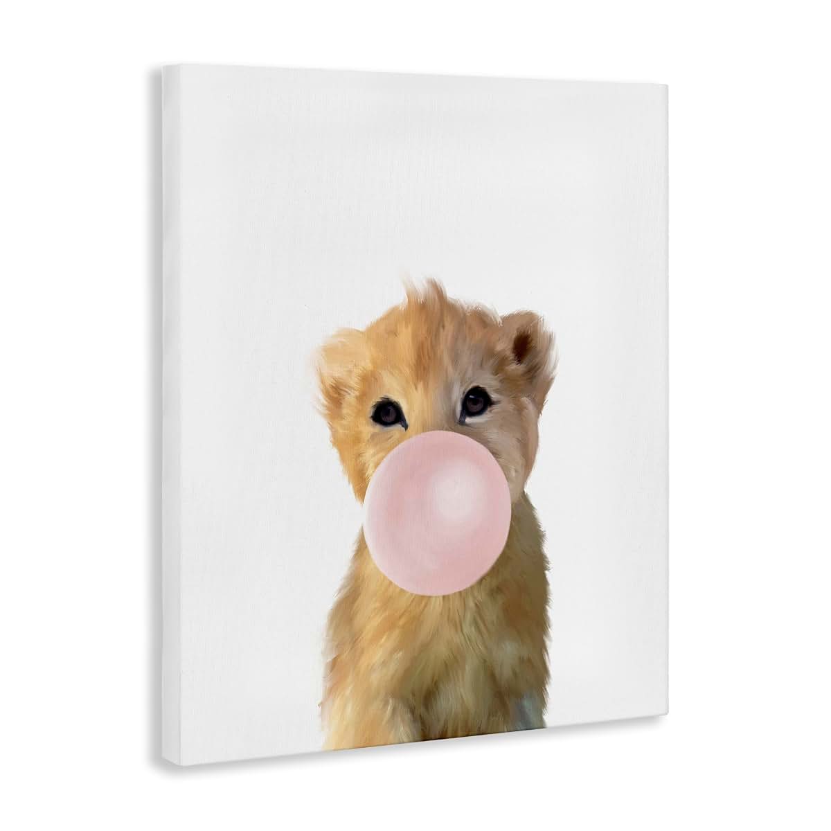 Stupell Industries Baby Lion Jungle Animal Canvas Wall Art