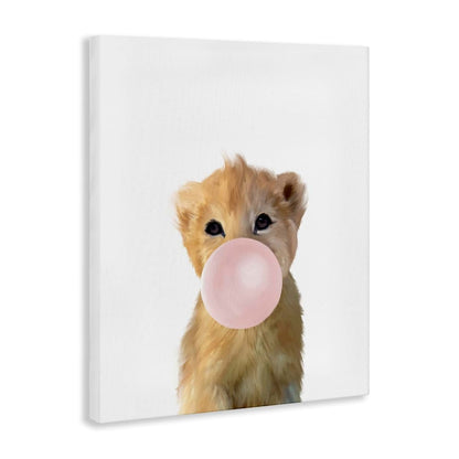 Stupell Industries Baby Lion Jungle Animal Canvas Wall Art